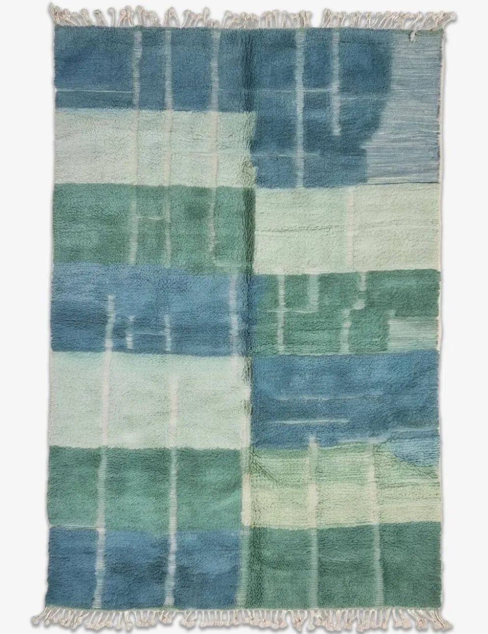 Tapis Vert Contemporain - 349 x 246 cm