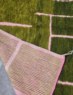 Tapis Vert Contemporain - 310 x 250 cm