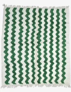 Tapis Vert Contemporain - 307 x 252 cm
