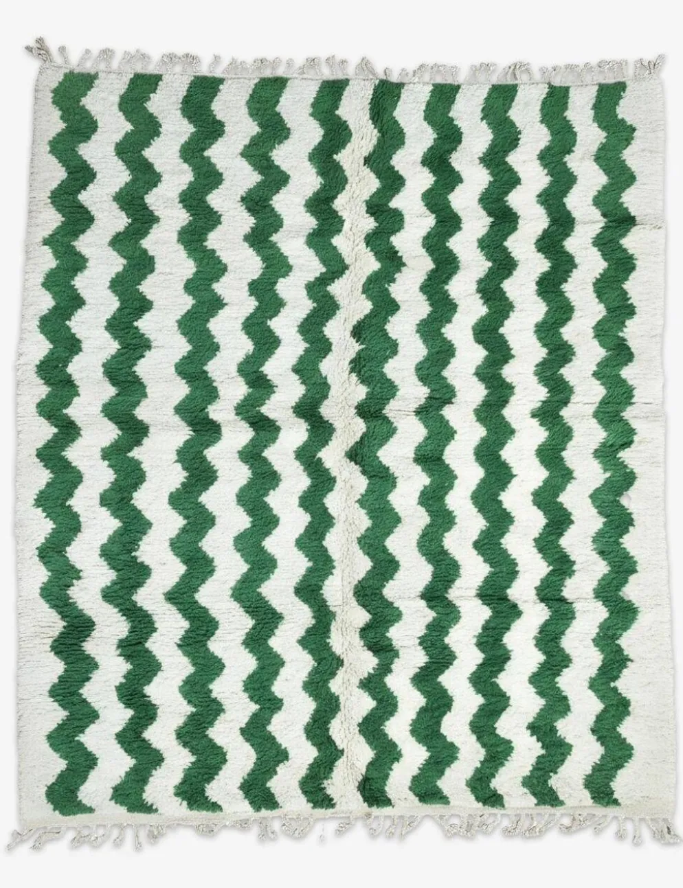 Tapis Vert Contemporain - 307 x 252 cm