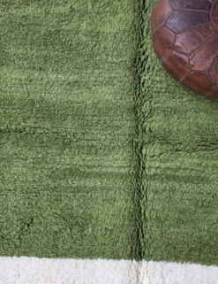 Tapis Vert Contemporain - 292 x 207 cm