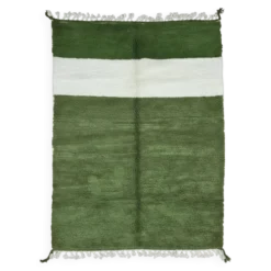 Tapis Vert Contemporain - 292 x 207 cm