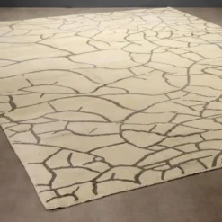 Tapis vintage Cretto Sartori en laine, nœud fin, 118 x 157 in