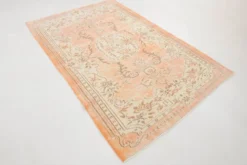 Tapis vintage doux de style géométrique fait main, 5x8, 156x241 cm