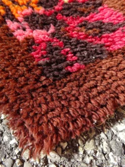 Tapis Vintage en Laine Space Age an 70