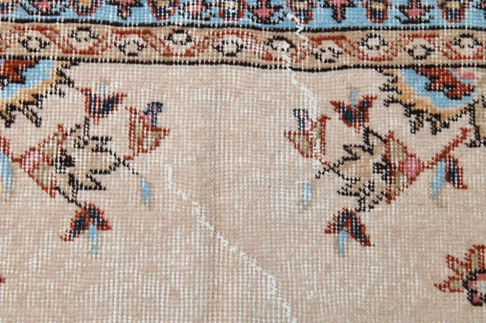 Tapis vintage médaillon, tapis vintage unique en son genre, tapis turc marron rouge