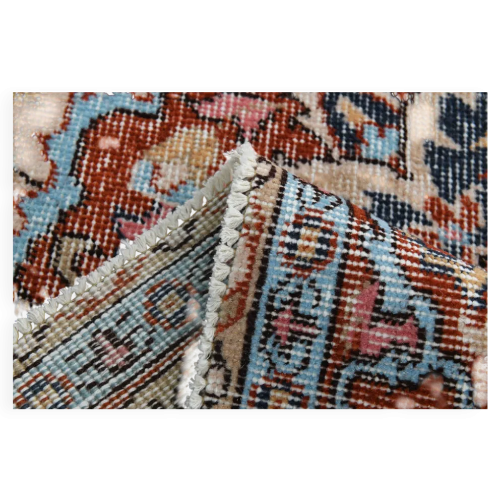 Tapis vintage médaillon, tapis vintage unique en son genre, tapis turc marron rouge