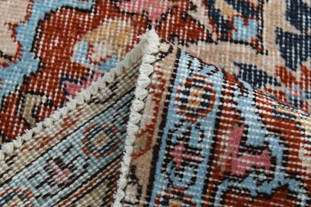 Tapis vintage médaillon, tapis vintage unique en son genre, tapis turc marron rouge