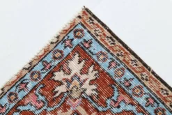 Tapis vintage médaillon, tapis vintage unique en son genre, tapis turc marron rouge