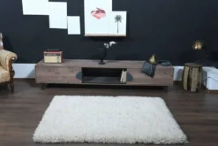 Tapis vintage mohair tulu shaggy Rug 91 x 152 cm