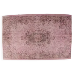 Tapis vintage Oushak rose de décoration intérieure sku 2530