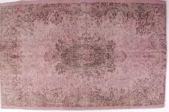 Tapis vintage Oushak rose de décoration intérieure sku 2530