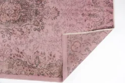 Tapis vintage Oushak rose de décoration intérieure sku 2530