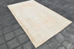 Tapis vintage Pale Blush, 182x304 cm, tapis en laine décoloré, 182x304 cm