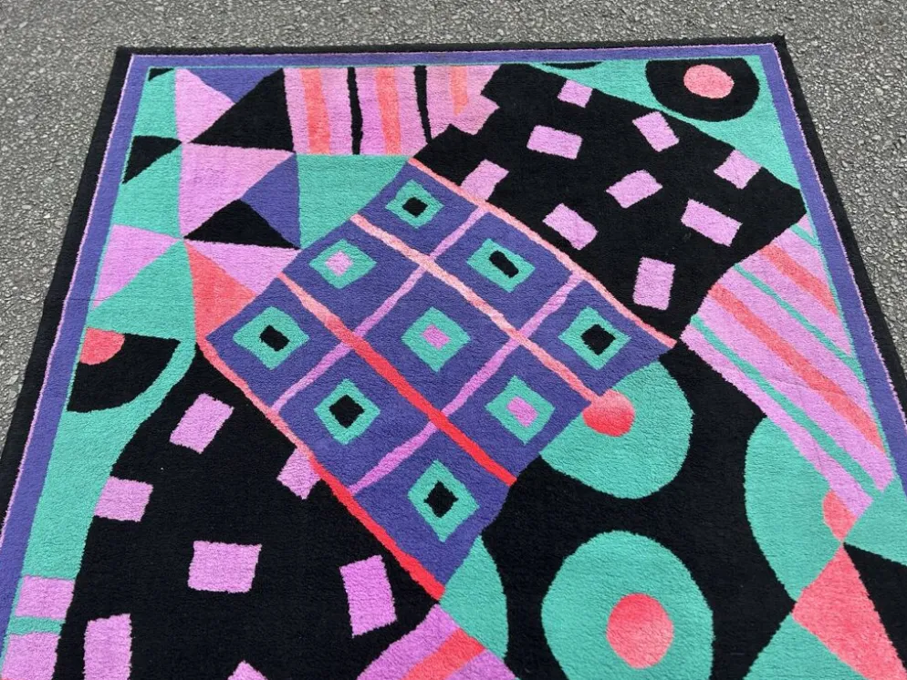 Tapis vintage style Memphis des années 1980