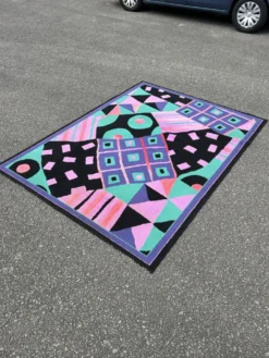 Tapis vintage style Memphis des années 1980