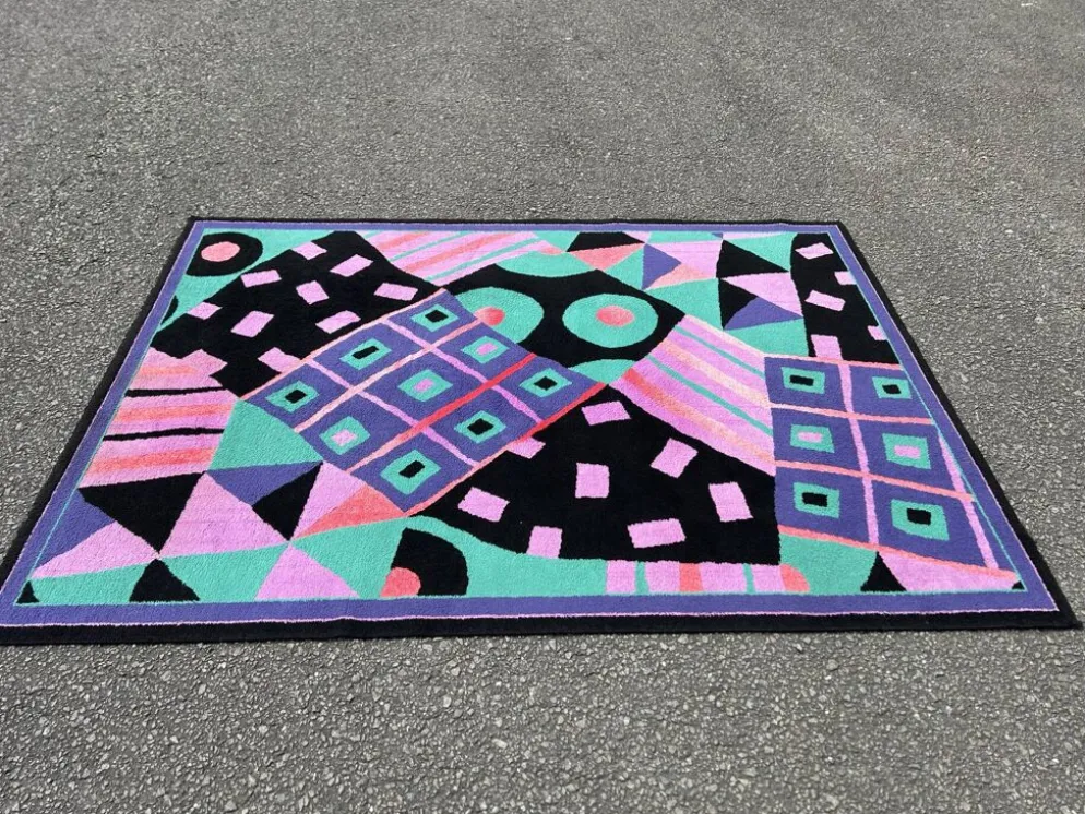 Tapis vintage style Memphis des années 1980