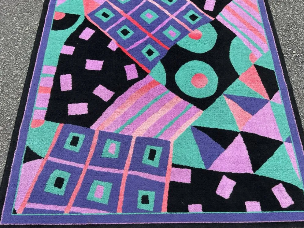 Tapis vintage style Memphis des années 1980