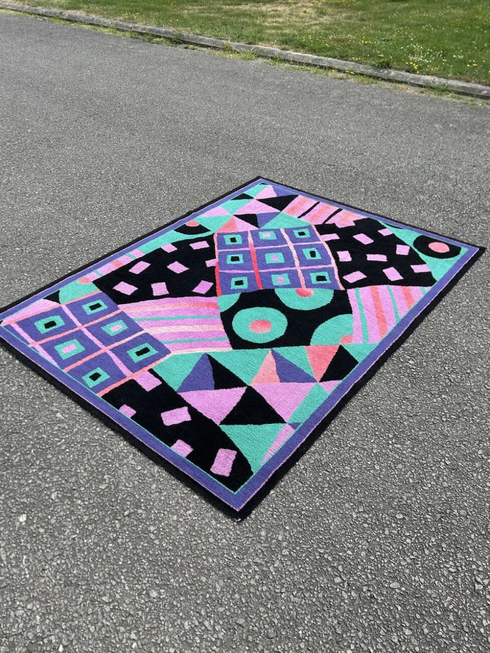 Tapis vintage style Memphis des années 1980