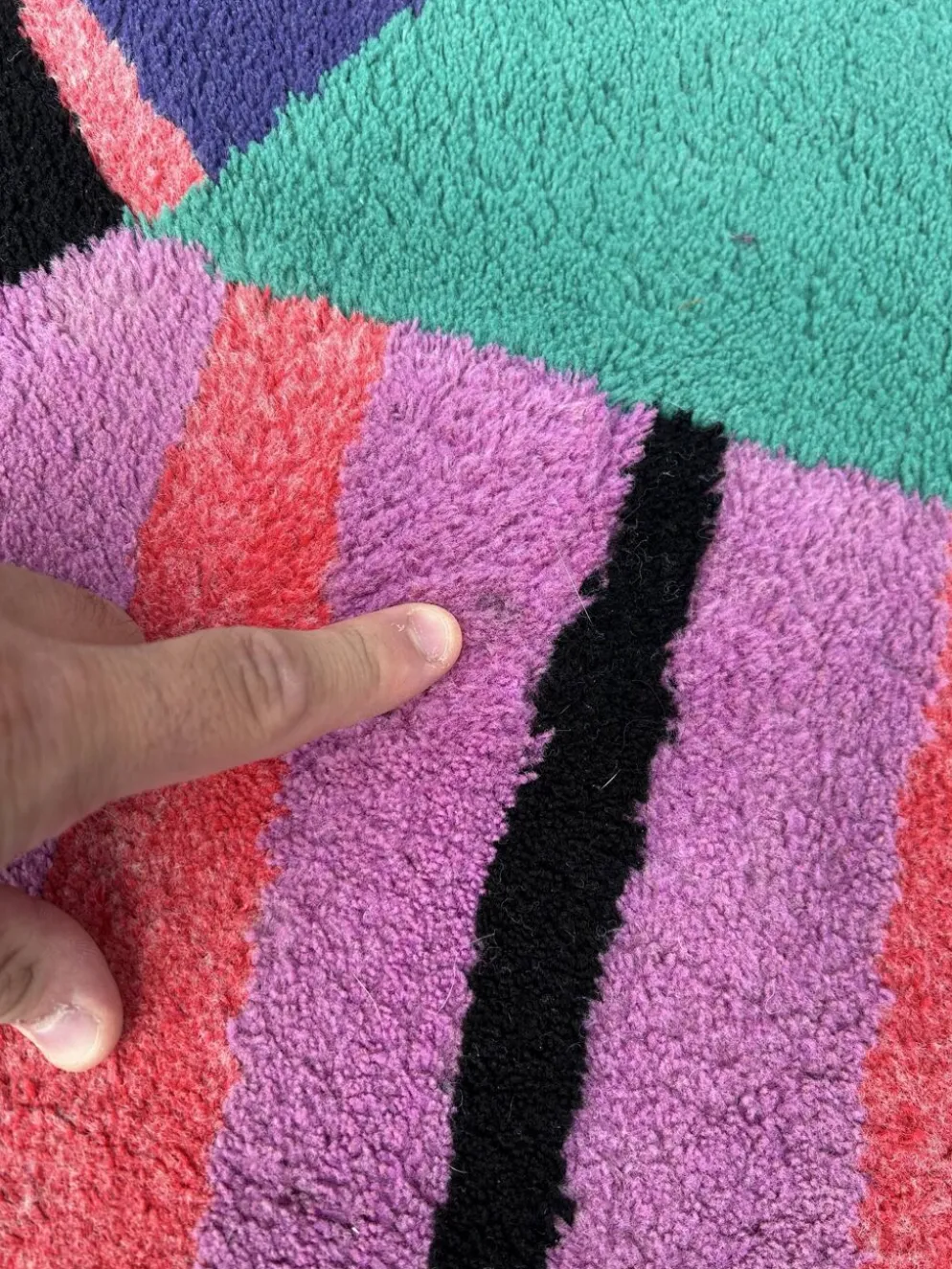 Tapis vintage style Memphis des années 1980