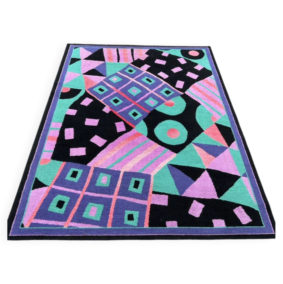 Tapis vintage style Memphis des années 1980