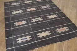 Tapis vintage suedois en laine "Rolakan" 1960