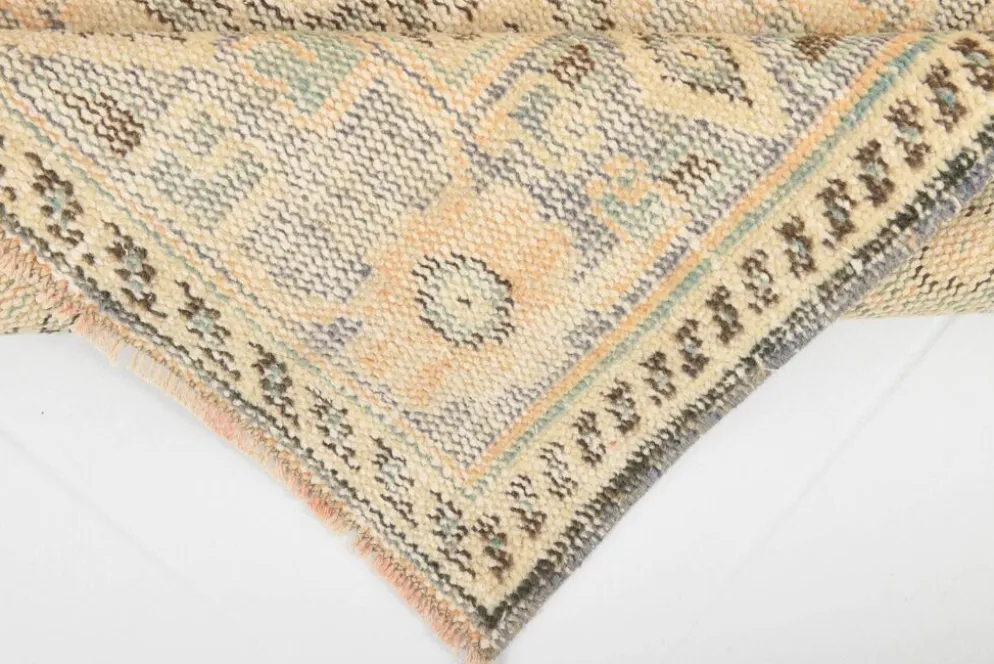 Tapis vintage turc tissé à la main couleur pêche, 179x288 cm