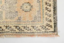 Tapis vintage turc tissé à la main couleur pêche, 179x288 cm
