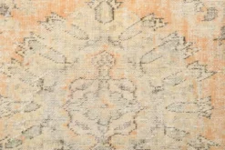 Tapis vintage turc tissé à la main couleur pêche, 179x288 cm