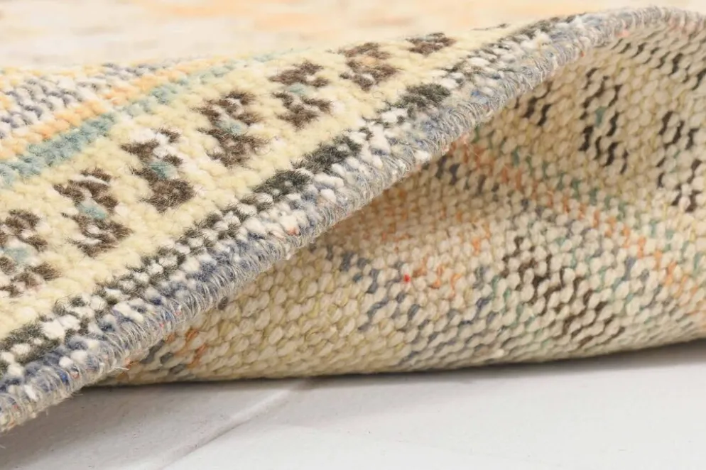 Tapis vintage turc tissé à la main couleur pêche, 179x288 cm