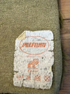 Tapis vintage vert à poils longs Pelfran Crylor