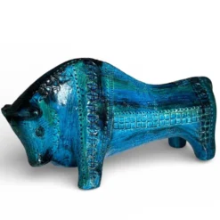 Taureau sculptural par Aldo Londi pour Bitossi Ceramiche, Italie 1960