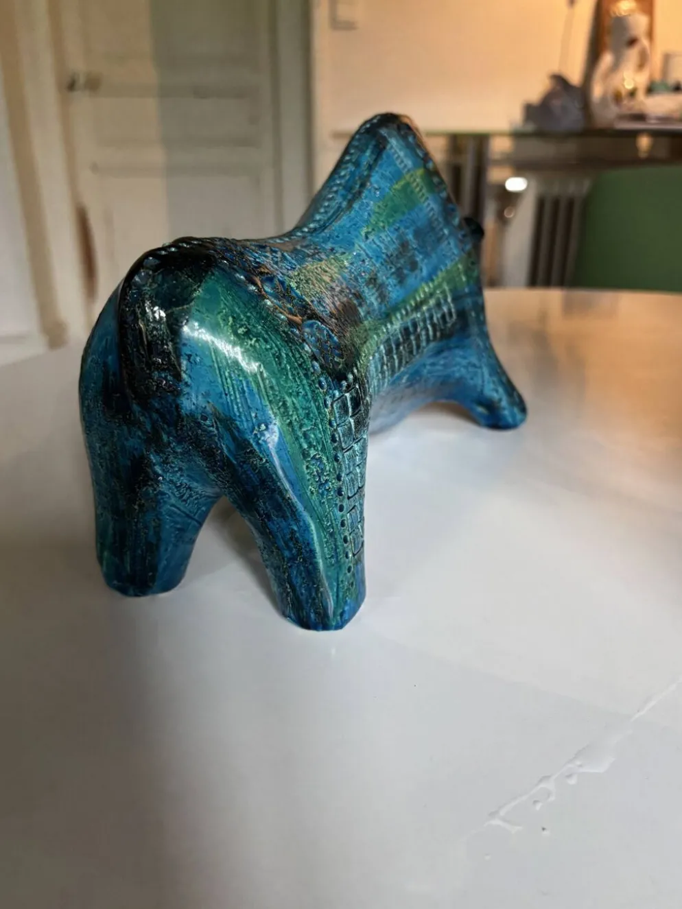 Taureau sculptural par Aldo Londi pour Bitossi Ceramiche, Italie 1960