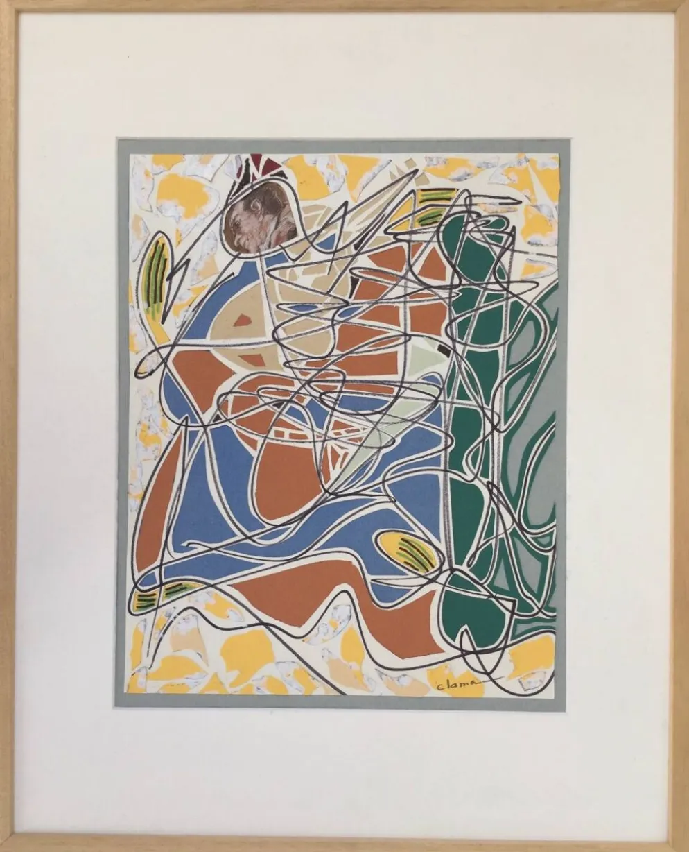 Technique mixte de pierre clamagirand ,1934-2015