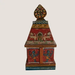 Temple indien en bois peint à la main