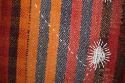 Tenture Murale Tissée Abstraite, Art Textile Fait Main, 105x112 Cm