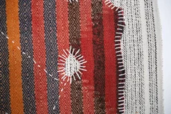 Tenture Murale Tissée Abstraite, Art Textile Fait Main, 105x112 Cm