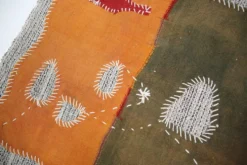 Tenture Murale Verte, Tapisserie Textile, Décor Tissé Fait Main, 72x106 Cm