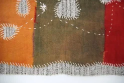 Tenture Murale Verte, Tapisserie Textile, Décor Tissé Fait Main, 72x106 Cm