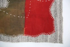 Tenture Murale Verte, Tapisserie Textile, Décor Tissé Fait Main, 72x106 Cm