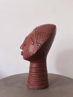 Tete en terre cuite Ashanti (Ghana)