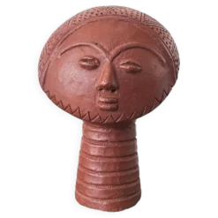 Tete en terre cuite Ashanti (Ghana)