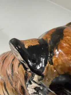 Tigre en céramique italienne, années 1970