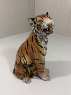 Tigre en céramique italienne, années 1970