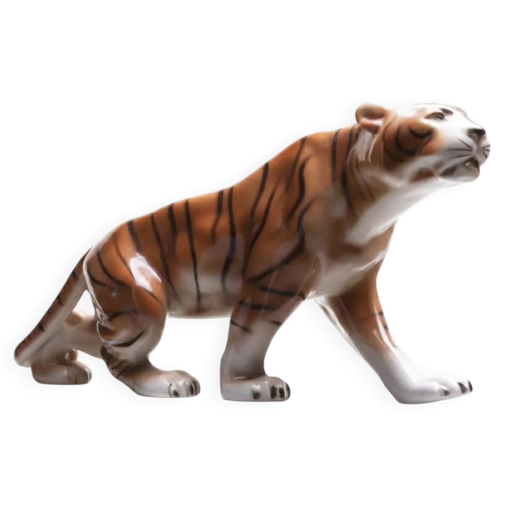 Tigre, Royal Dux, années 1960, Tchécoslovaquie