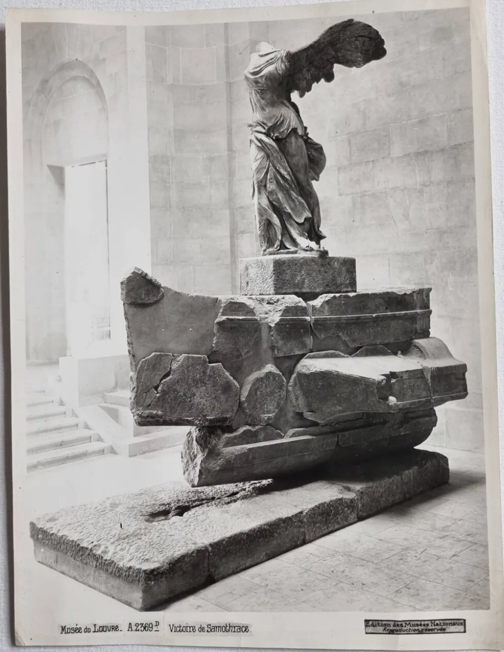 Tirage argentique Victoire de Samothrace Édition Musées Nationaux 22x30 cm