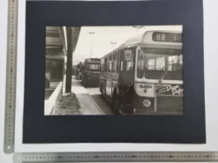 Tirage argentique vintage, Bus ligne 175, années 70, encadré 52 x 42 cm