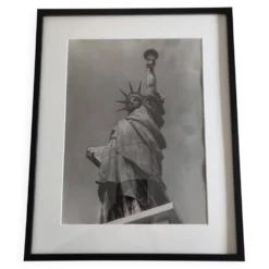 Tirage argentique vintage noir et blanc, statue de la liberté, 40 x 50 cm