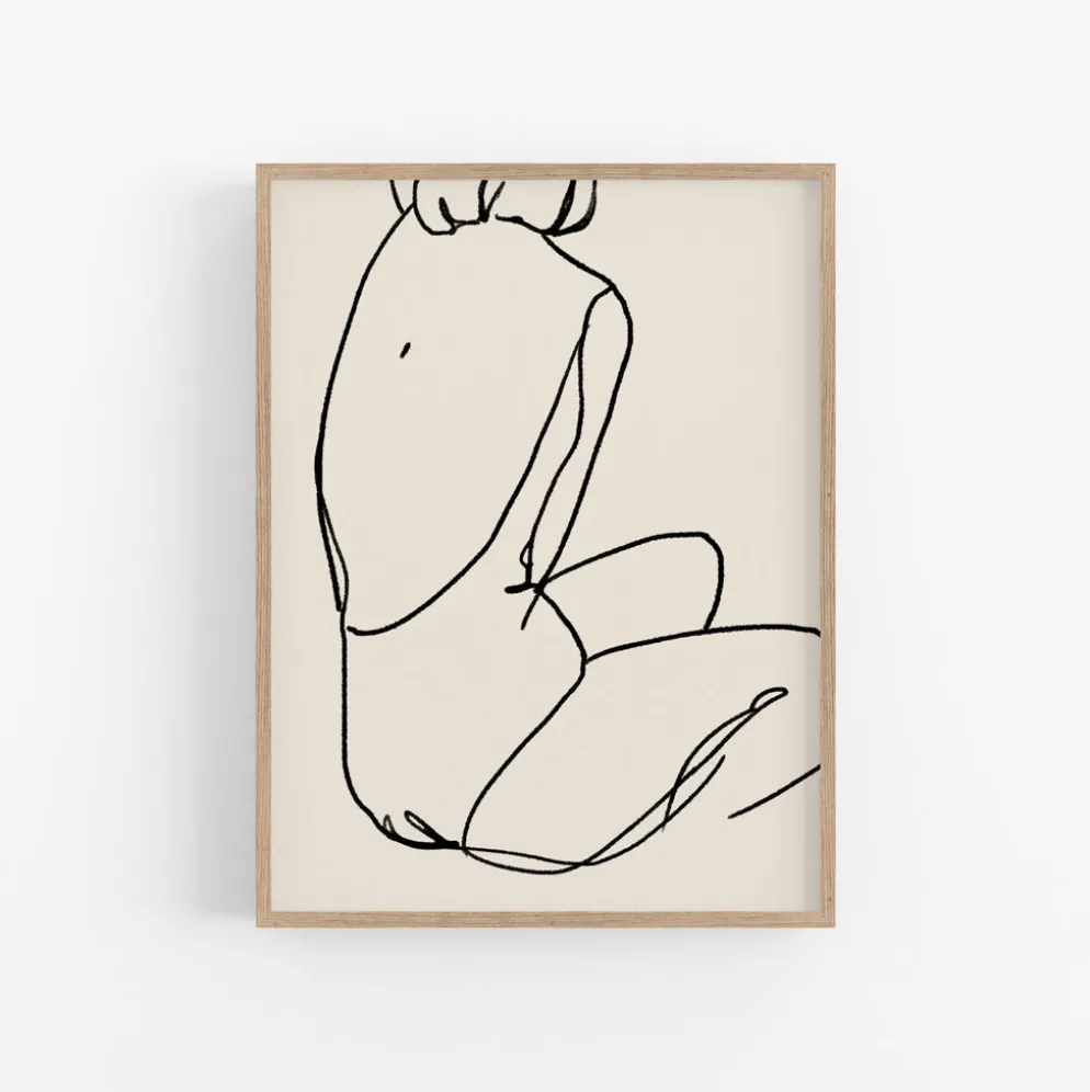 Tirage d’art giclée de figure féminine, 50x70cm