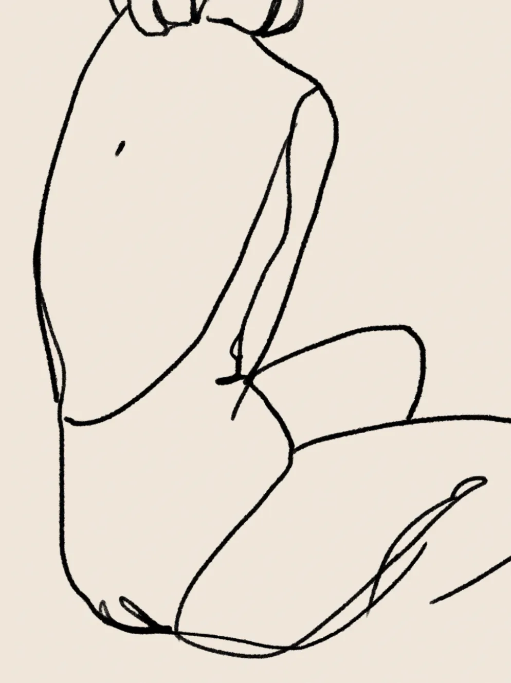 Tirage d’art giclée de figure féminine, 50x70cm